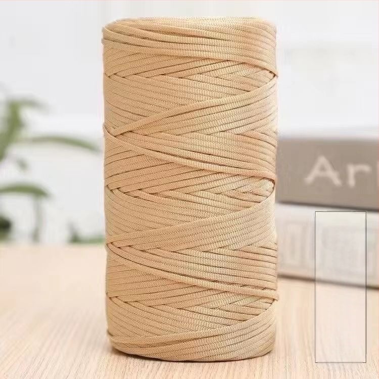Nyári mercerizált pamut–len lapos fonal, könnyű ice silk, horgoláshoz: sapkákhoz, táskákhoz és párnákhoz