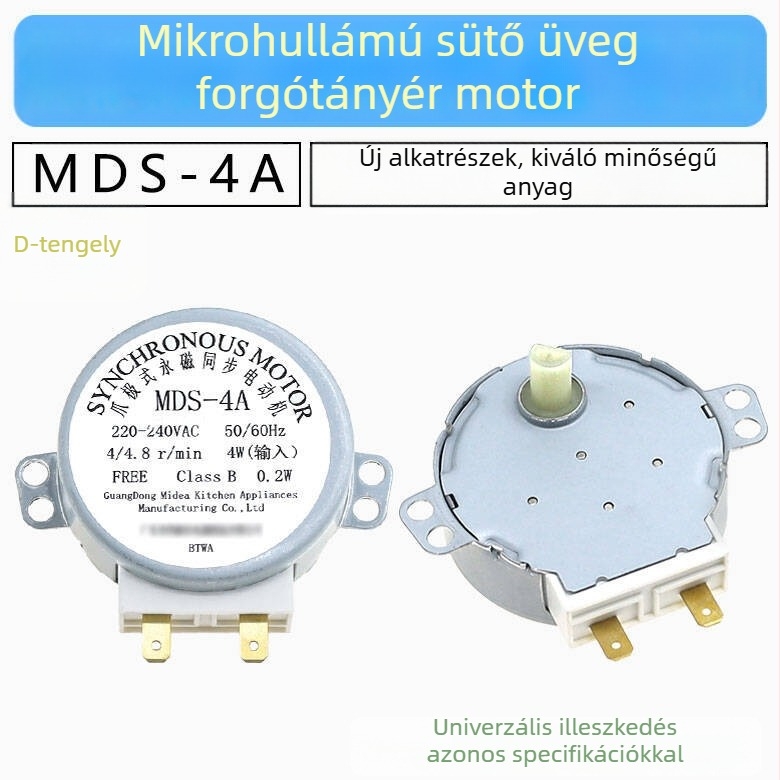 Mikrohullámú sütő forgótányérjához szinkron motor, MDS-4A, 220V