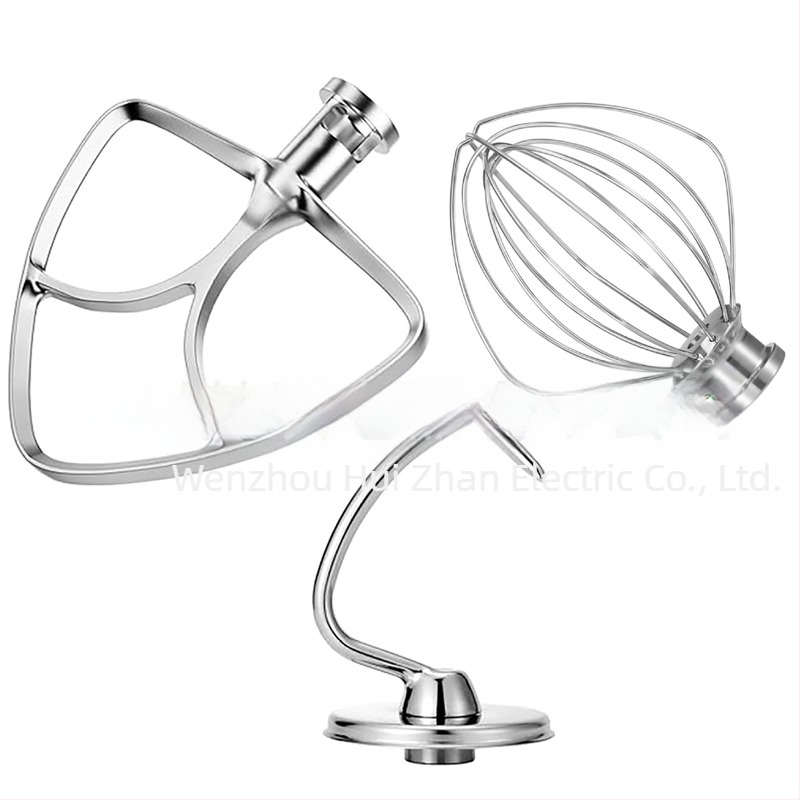 K45WW rozsdamentes acél háromrészes felverő készlet KitchenAid mixerhez, 4,5 Qt, kompatibilis K45DH