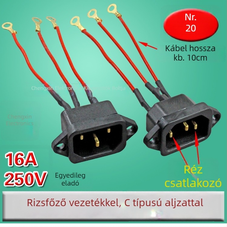 Réz háromlyukú aljzat rizsfőzőhöz és elektromos wokhoz