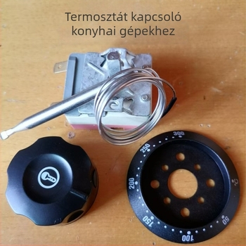 Fritőz termosztát 30-110°C, 50-300 mechanikus kapcsoló, gombos szabályozó, elektromos fritőz, sütő és vízmelegítő