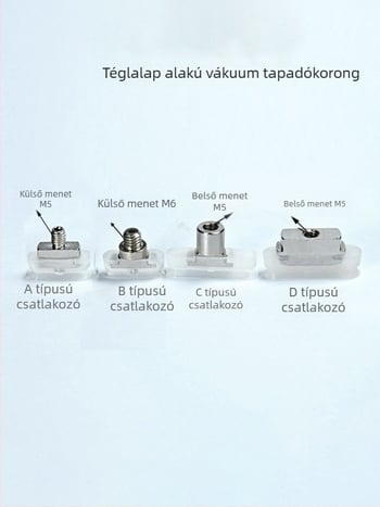 Ipari robotkarhoz vákuumszívócsésze, hosszú szalag alakú ovális, szilikonból, magas hőmérséklet-álló, antistat.