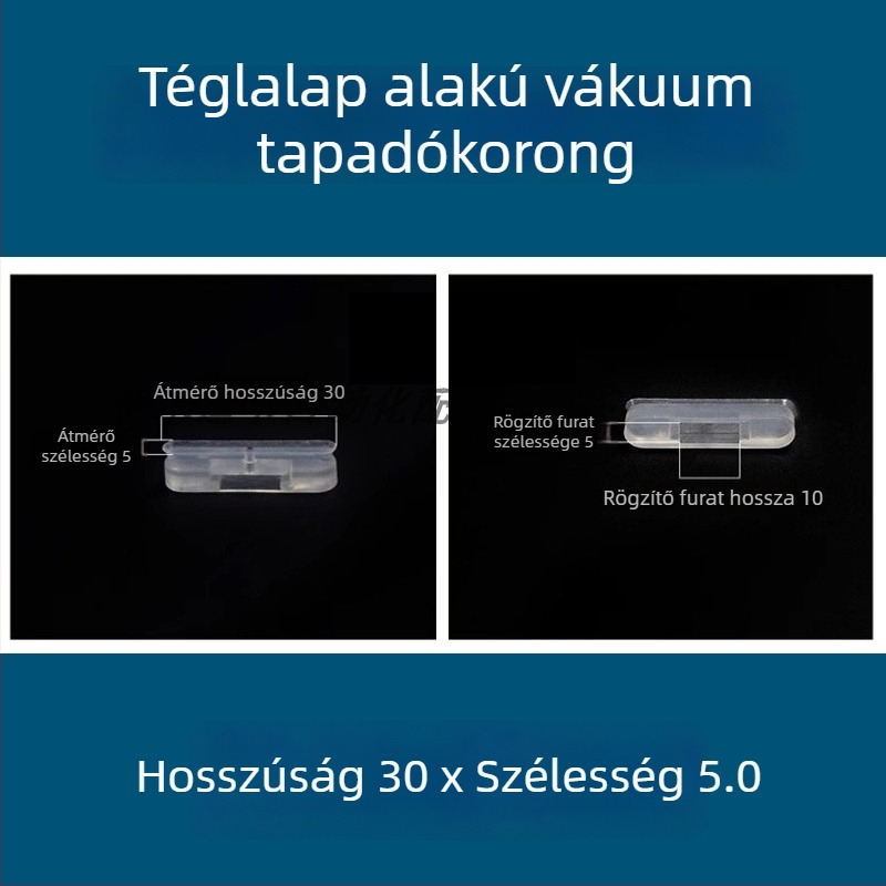 Ipari robotkarhoz vákuumszívócsésze, hosszú szalag alakú ovális, szilikonból, magas hőmérséklet-álló, antistat.