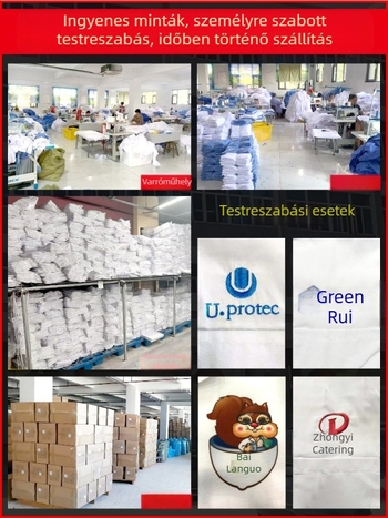 Kapucnis antistatikus védő overál gyárak és gyógyszeripari környezetekhez