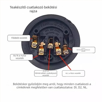 Hőmérséklet-szabályozós elektromos teáskanna, csatlakozó modul, automata teafőző készlet, ötgyűrűs alap