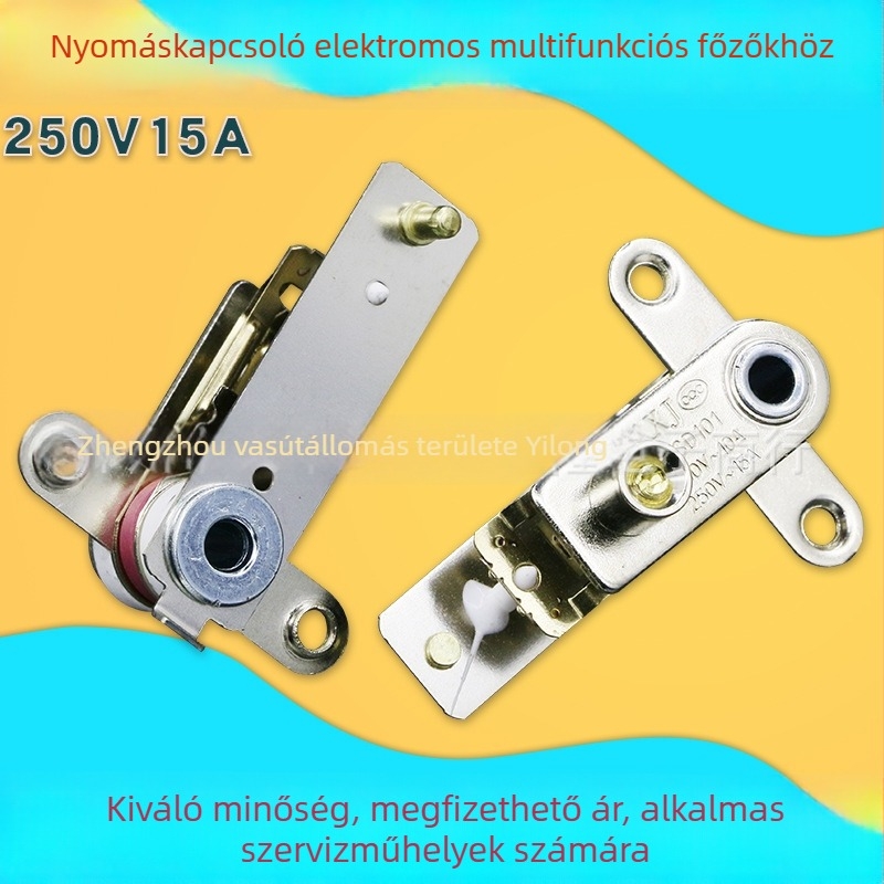 Rizsfőző és elektromos nyomásos főzőedényhez való hőmérséklet-szabályozó kapcsoló, 15A 250V