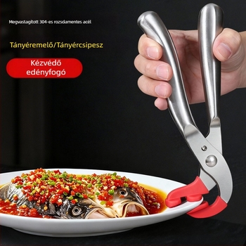 Égés elleni tál- és bögretartó klip, konyhai csúszásmentes csipesz, tepsi- és kaserolához tartó klip, gőzölő klip
