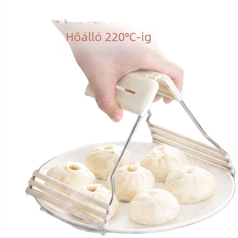 Konyhai hőálló tál- és tányérfogó, csúszásmentes, hőszigetelő pároláshoz