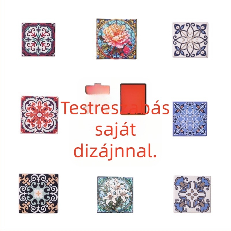 Személyre szabott északi stílusú kerámia poháralátétek és edényfogók, hőálló, nedvszívó, csúszásmentes, otthoni használatra