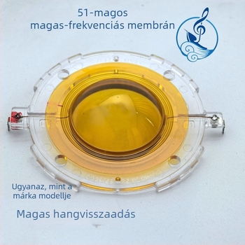 51,5 mm tweeter-diaphragma tiszta titánból, 3 hüvelykes kürtös hangfalhoz