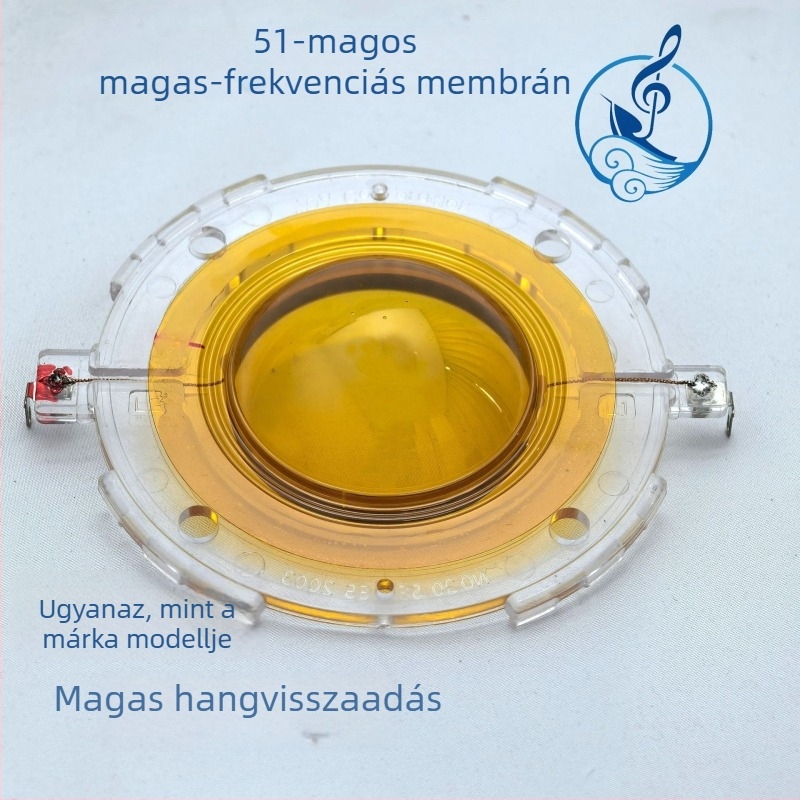 51,5 mm tweeter-diaphragma tiszta titánból, 3 hüvelykes kürtös hangfalhoz