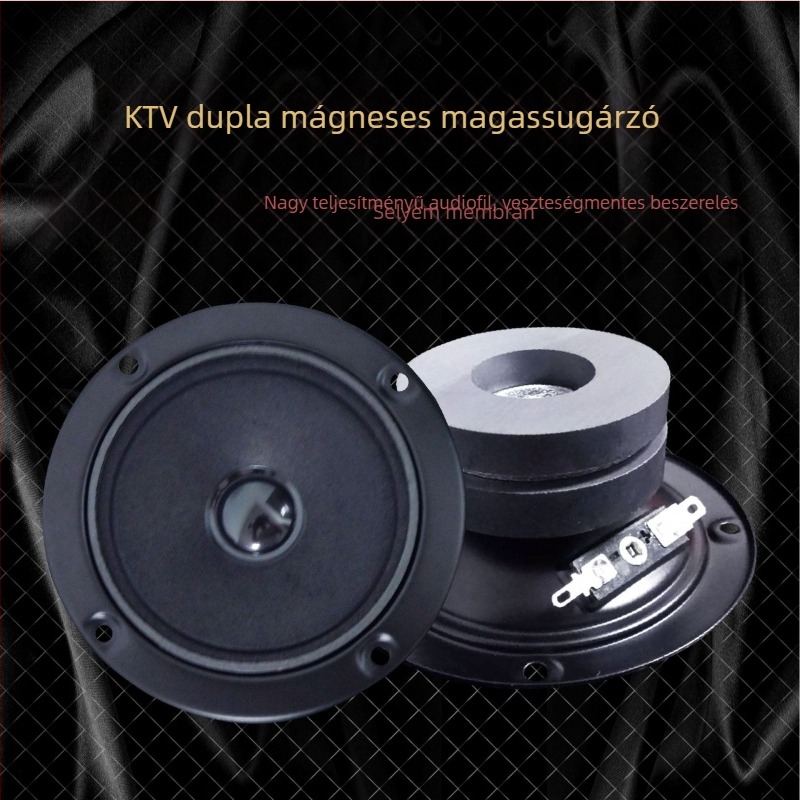 3 hüvelykes KTV tweeter otthoni audio rendszerhez, DIY kettős mágneses kialakítás, 60W