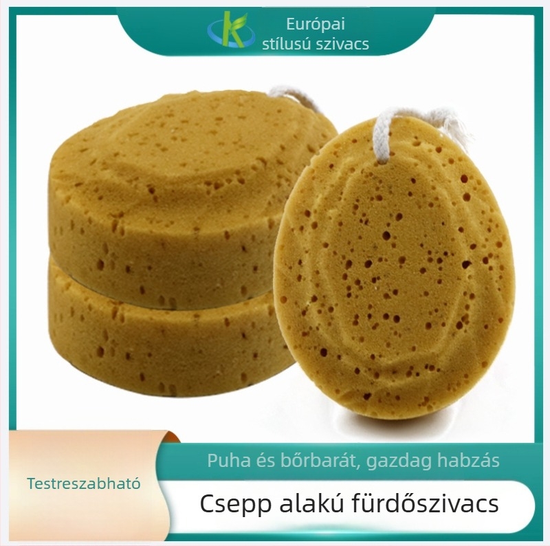 Gyerekeknek szóló fürdőszivacs – méhsejt mintázatú, nagy méretű, gyengéd tisztítás a fürdéshez