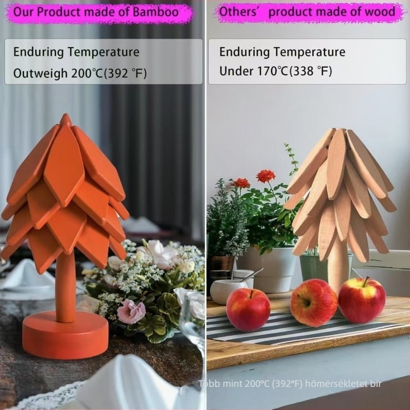 Új juharlevél alakú fa poháralátét teához és kávéhoz