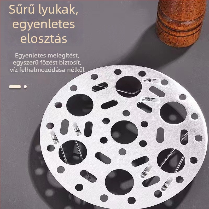 Rozsdamentes acélból készült, összecsukható konyhai párolóállvány, tojás pároló, multifunkcionális párolókosár