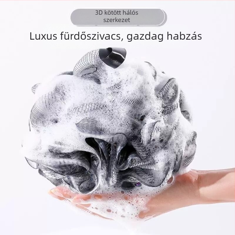 Lágy virágos fürdőlabda, gyengéd tisztításhoz és áztatáshoz
