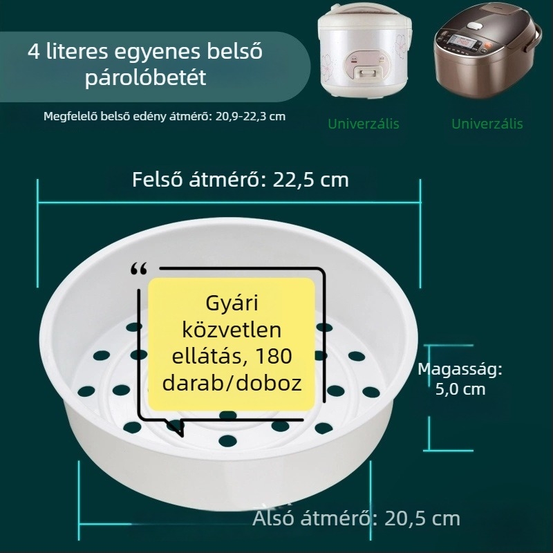 4 literes műanyag párolókosár rizsfőzőhöz