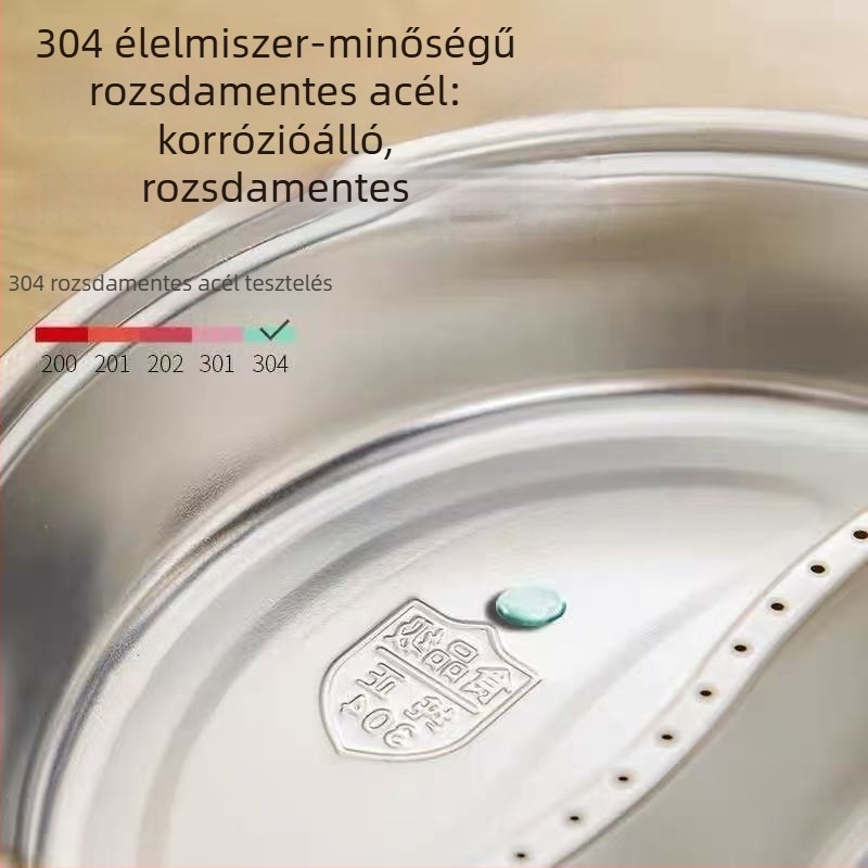 304 rozsdamentes acél gőzölő tálca és rács nyomás alatti edényekhez