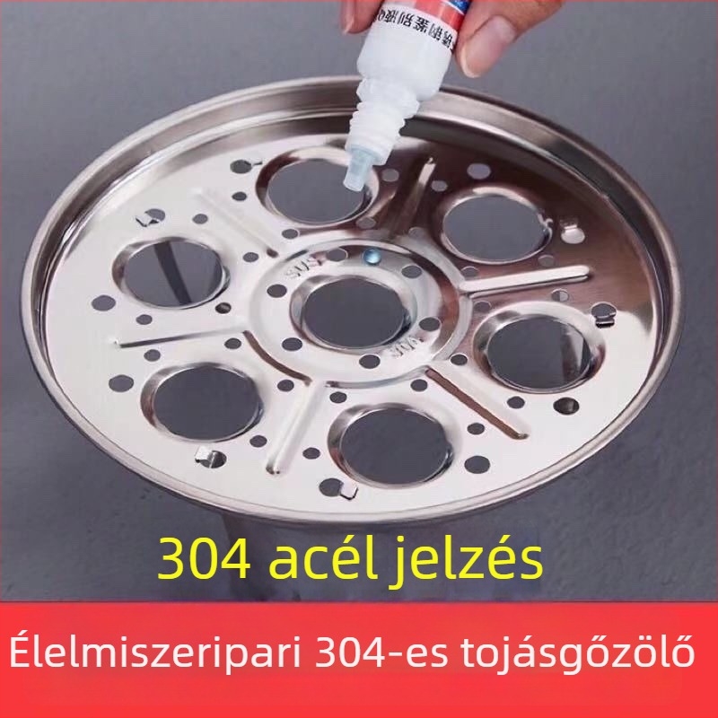304 rozsdamentes acél tojáspároló kosár, pároló tálca és rács rizshez és halhoz — egylépcsős pároló