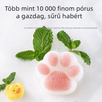 Beptides babaszappanos szivacs SpongeBob formában, természetes konjac a újszülötteknek — gyengéd arc- és testtisztítás