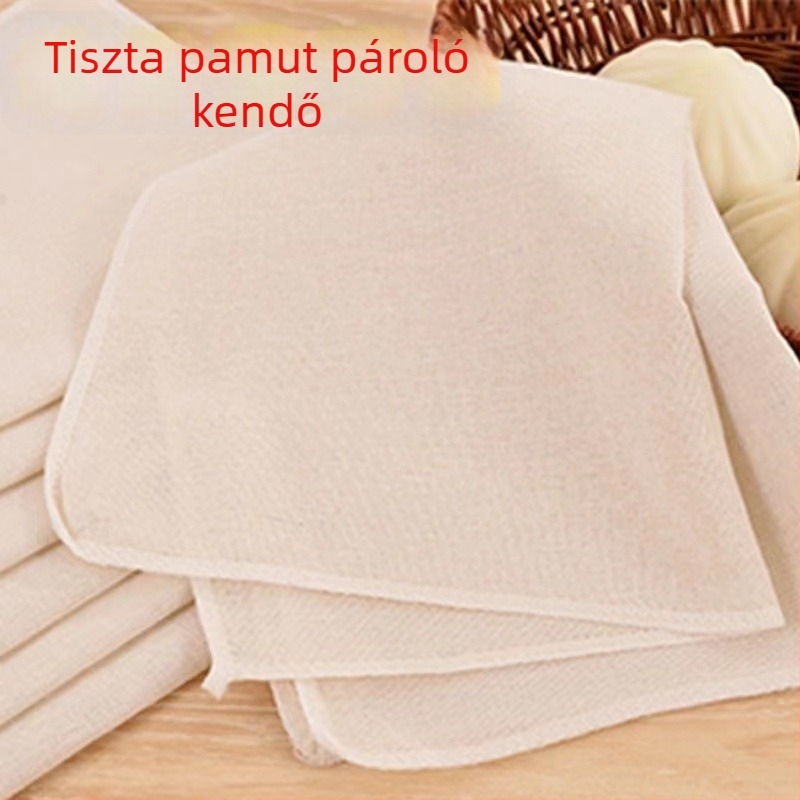 70 cm-es négyzetes pároló kendő, tapadásmentes, zsemle és tofu párolásához