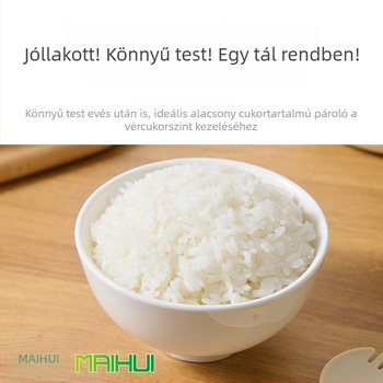 Maihui koreai rizsfőző zsírcsökkentés és cukorszabályozás funkcióval, mikrohullámú gőzölő rizsfőző, rizs és leves szétválasztás, háztartási ebédes doboz