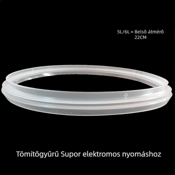 Új 5L-es szilikon tömítőgyűrű Supor elektromos nyomáskonyhai edényhez