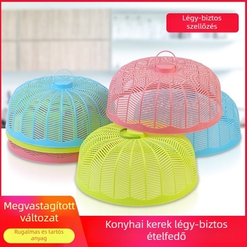 Kerek műanyag étkezőasztal fedél - frissen tartja az ételeket és távol tartja a legyeket