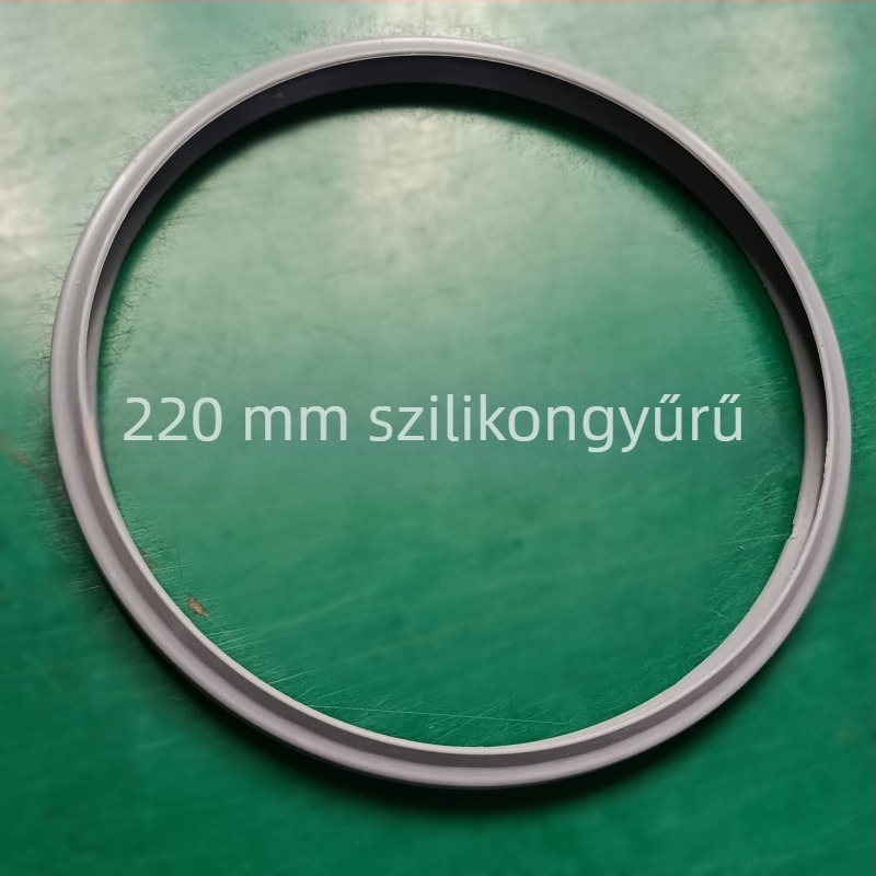 220 mm szilikon tömítés nyomás alatti főzőedényhez — magas hőmérséklet-álló, élelmiszer-minőségű gumigyűrű