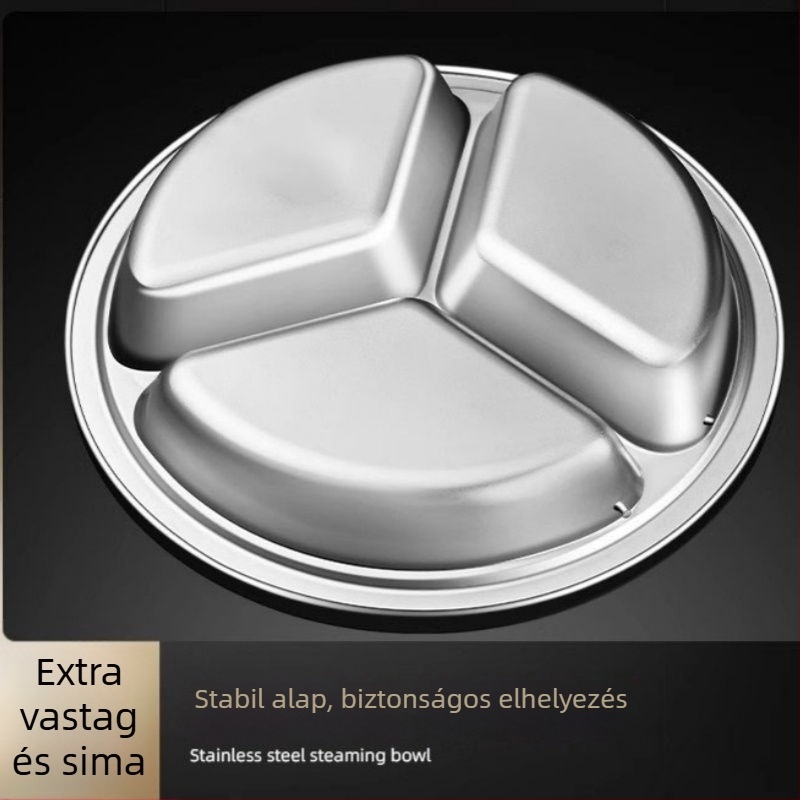 Három rekeszű pároló tál rizsfőzőhöz, belső pároló rács bébiételekhez