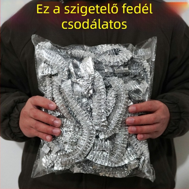 Két darabos ételmelegítő fedél alumíniumfóliával