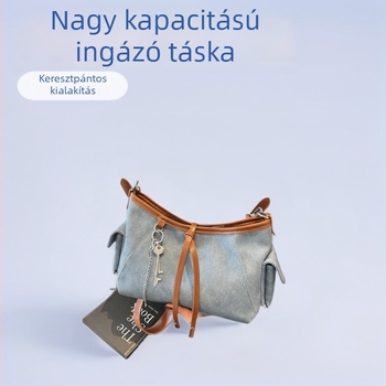 Női nagy kapacitású crossbody válltáska mindennapi használatra, modern stílus