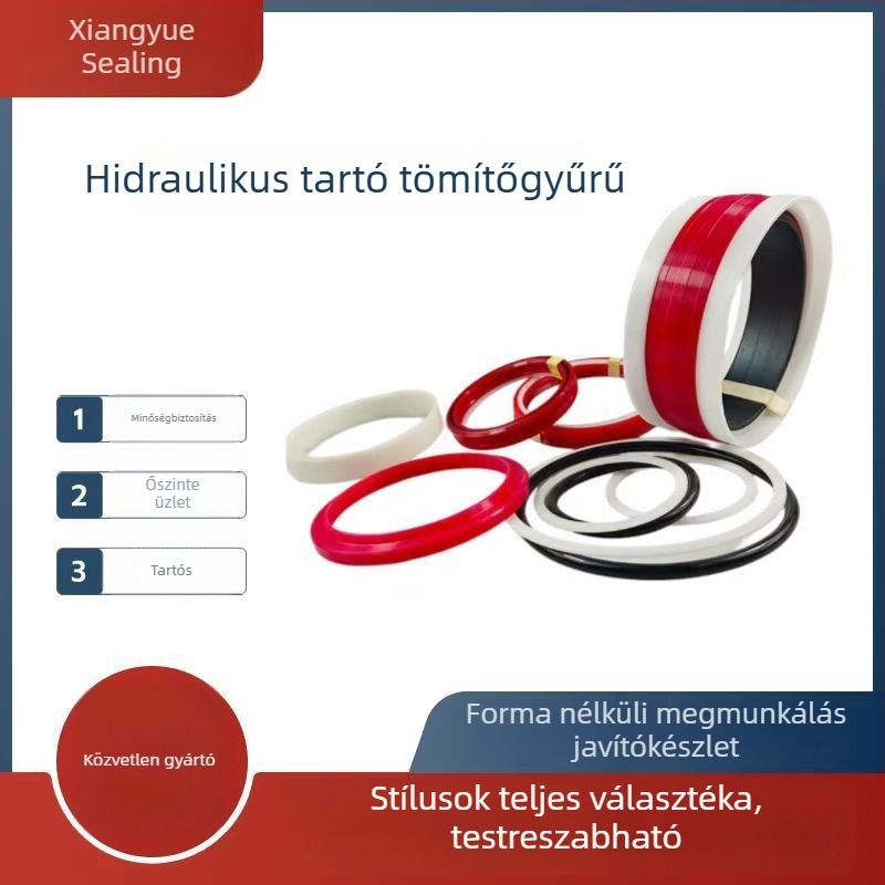Hidraulikus henger poliuretán tömítőgyűrűvel – összetett olajtömítés, tartógyűrű, típus gyűrű