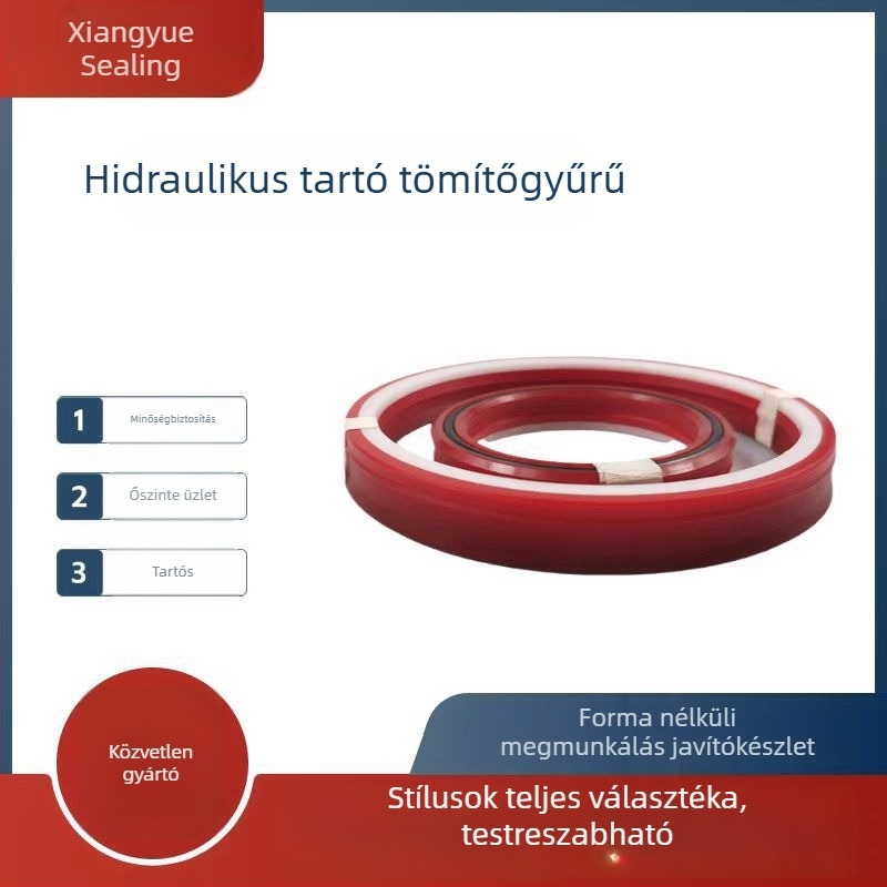 Hidraulikus henger poliuretán tömítőgyűrűvel – összetett olajtömítés, tartógyűrű, típus gyűrű