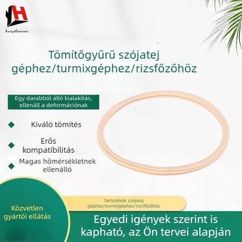 Élelmiszer-minőségű szilikon tömítőgyűrű, nagy hőállósággal, univerzális tömítés babamixerhez, turmixgéphez és rizsfőzőhöz