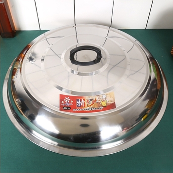 Rozsdamentes acél edényfedő, univerzális wokfedő, mágneses, 30–32 cm