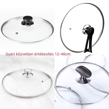 G- alakú wokfedél, edzett üveg, ütésálló, fogantyú nélkül