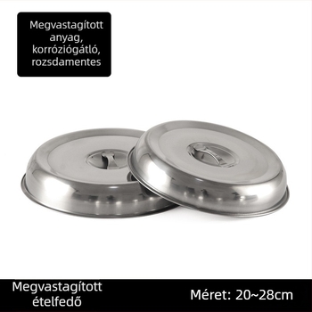 Új vastagabb Teppanyaki fedő rozsdamentes acélból