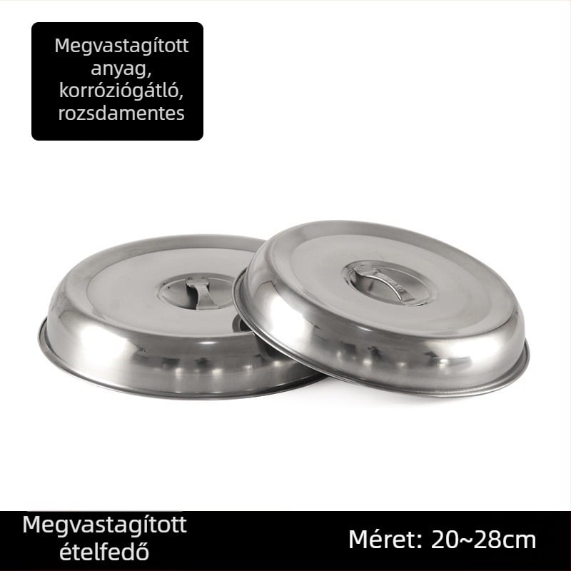 Új vastagabb Teppanyaki fedő rozsdamentes acélból