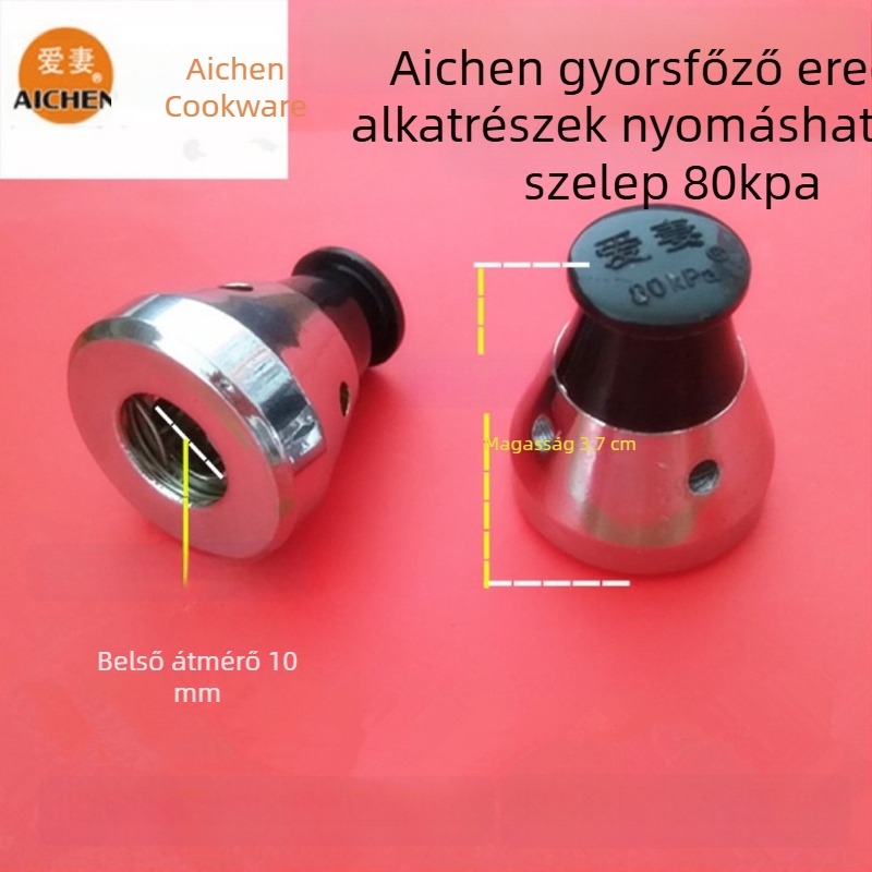 Nyomásfőzőhöz készlet szelepek: nyomás-szelep, biztonsági szelep, nyomáscsökkentő szelep, kilépőcső