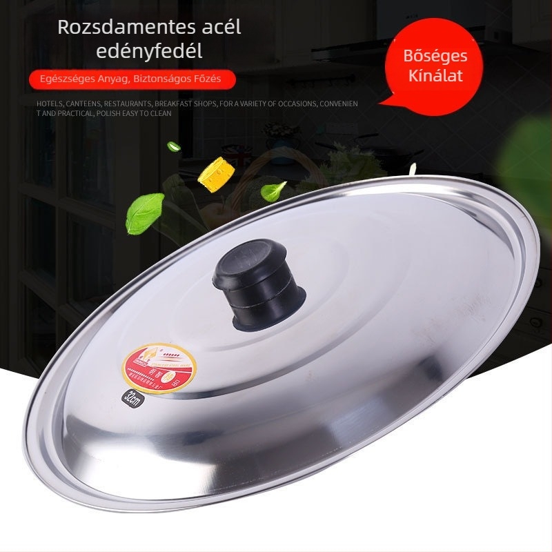 Wise rozsdamentes acél fazékfedő, tükörfényes felülettel, 28-40 cm, több méret