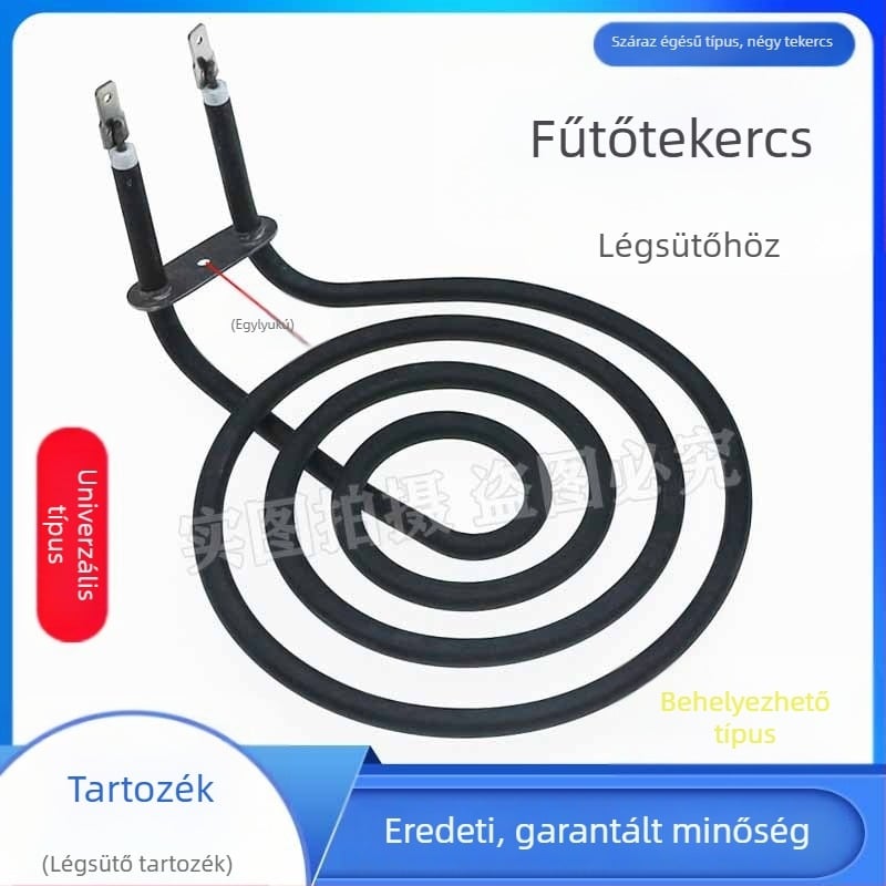 Légsütő fűtőcső, 220V, kör alakú fűtőgyűrű