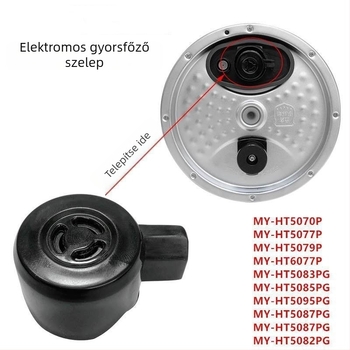 Gőzkilépő szelep elektromos nyomásfőzőhöz Midea MY-HT5070P/HT5077P/5079P/6077P