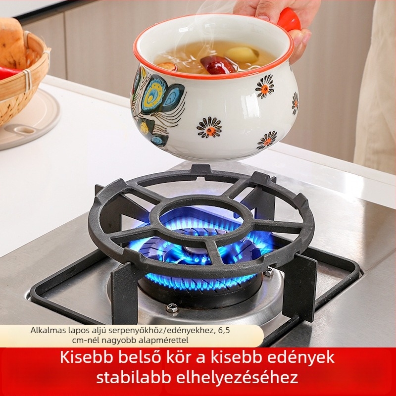 Általános gáztűzhely állvány, csúszásmentes fazék-tartó, kis fazék-tartó, konyhai állvány