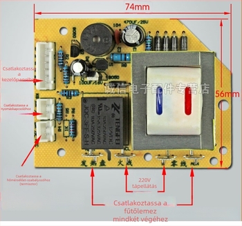 Type-C elektromos nyomásfőző főlap – univerzális javítólap, tápegység, áramkör és számítógépes lap
