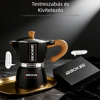 Olasz moka kávéfőző ajándékdoboz – espresso készlet, kávé kellékek, üzleti ajándék otthoni használatra