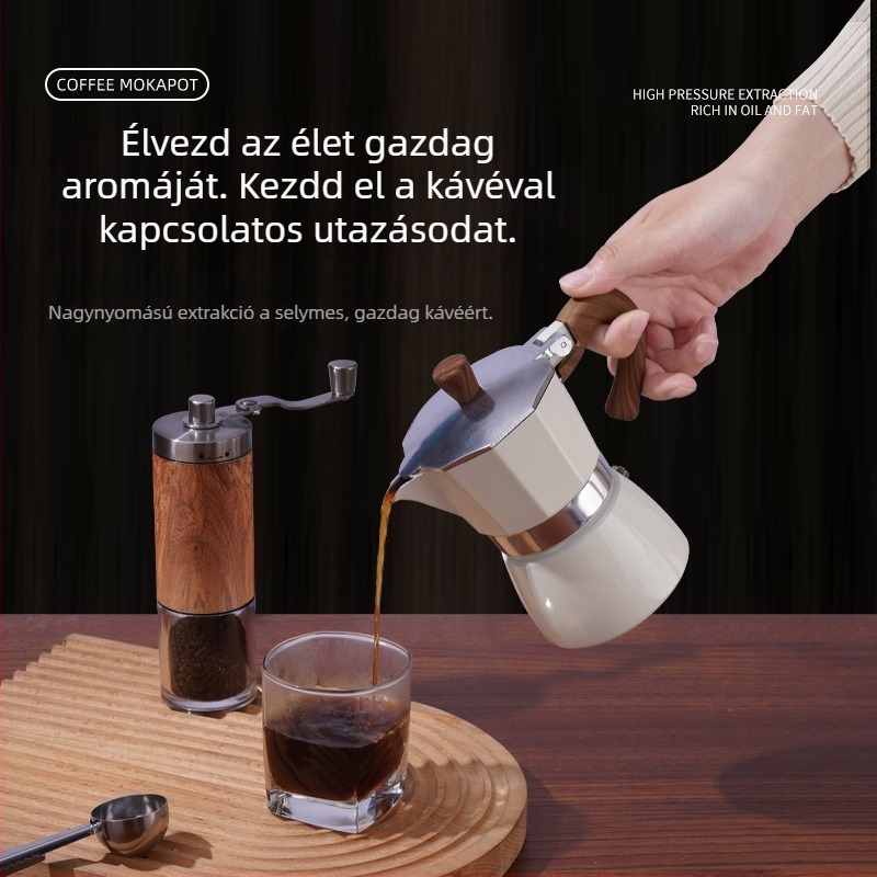 Olasz moka kávéfőző ajándékdoboz – espresso készlet, kávé kellékek, üzleti ajándék otthoni használatra