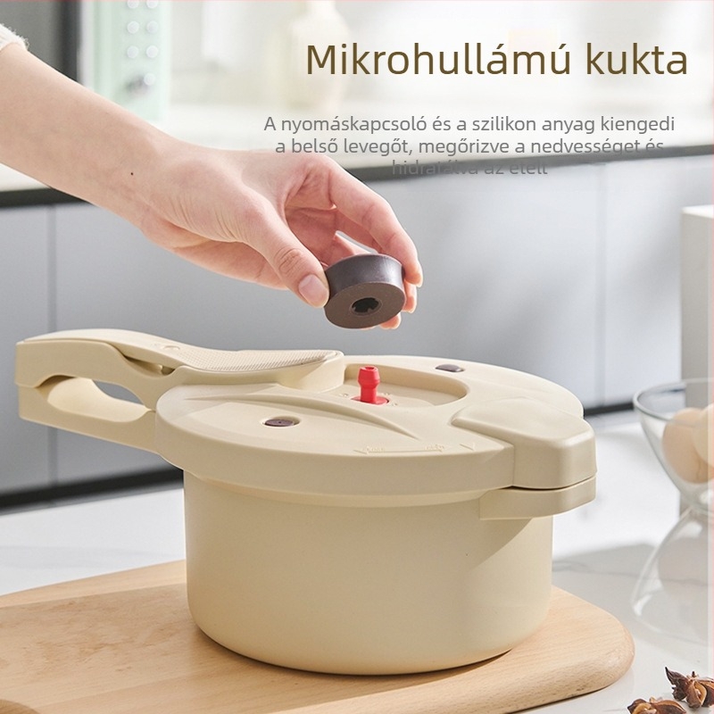 Mikrohullámú sütőhöz nyomás alatti edény – otthoni használatra, multifunkcionális pároló és rizsfőző, rizskanalával