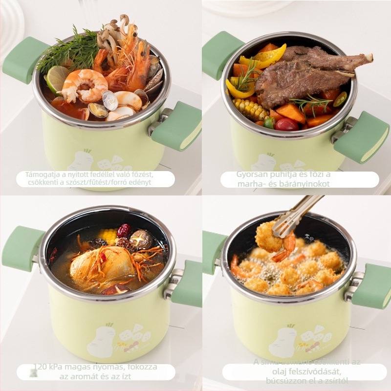 Sohome mini zománcozott porcelán edény nyomás alatti főzéshez, 120 kPa