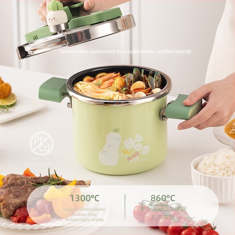 Sohome mini zománcozott porcelán edény nyomás alatti főzéshez, 120 kPa